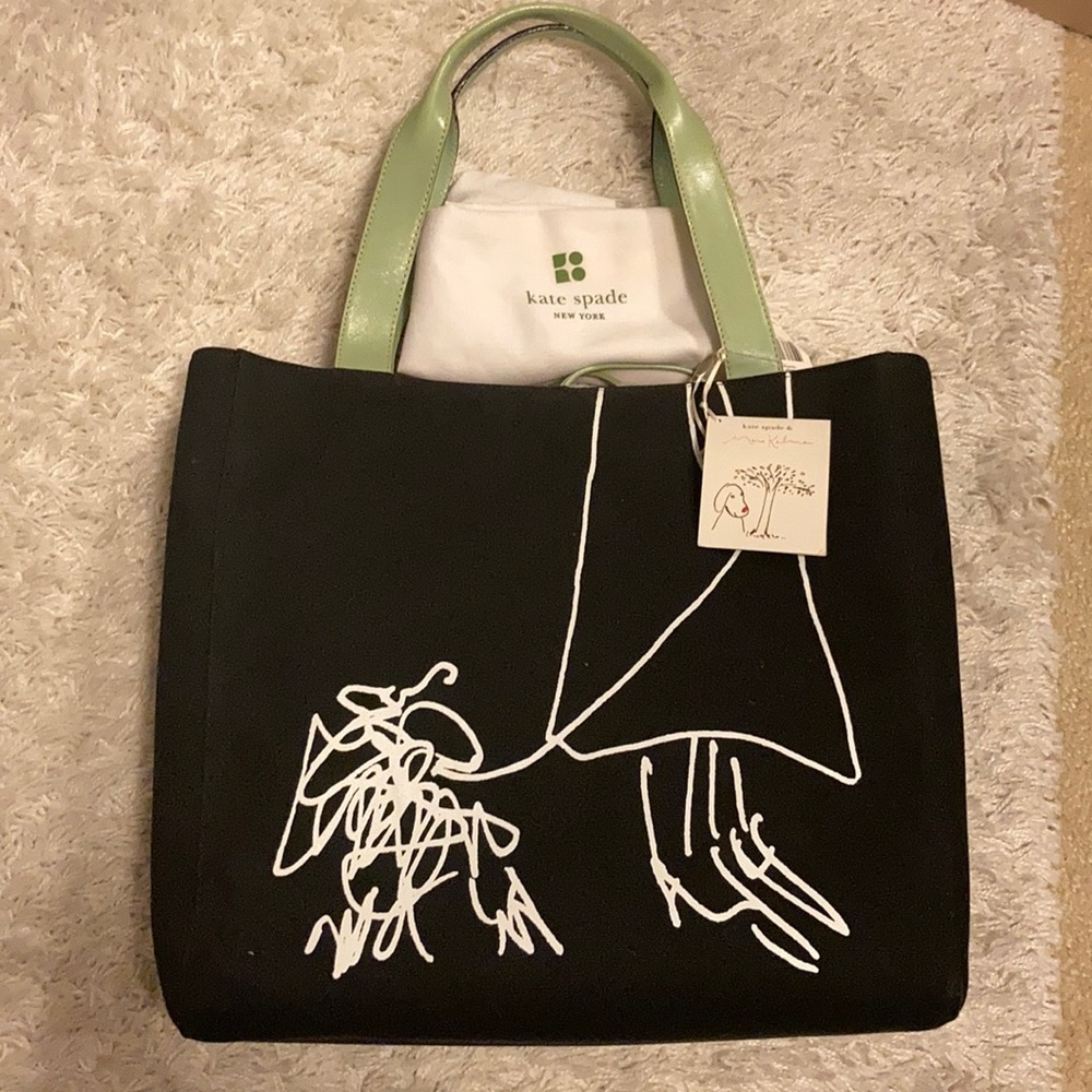 Kate spade canvas tote bag